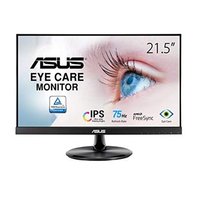 ASUS Eye Care VP229HE - 21,5 inch Full HD Monitor - 75 Hz, 5ms GtG, Adaptive Sync & FreeSync - IPS Panel, 16:9, 1920x1080 - HDMI, D-Sub, frameloos
