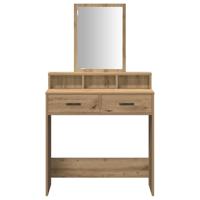 Kaptafel met lade Artisan Eiken 79 x 41 x 140 cm Bewerkt hout - thumbnail
