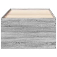 Slaapbank met lades zonder matras 90x190 cm grijs sonoma eiken - thumbnail
