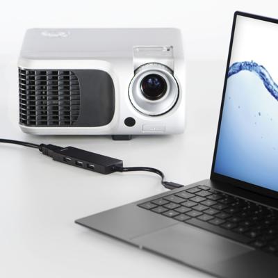 Hama 00135762 interface hub USB 2.0 Type-C 480 Mbit/s Zwart Hama 00135762 interface hub USB 2.0 Type-C 480 Mbit/s Zwart