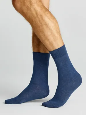 FALKE 2-paar Happy heren sokken - Katoen hoge mannen sokken - Ademend - 42 - Blauw - 42 - 42 - 42