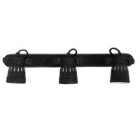 Opbouwspot Indigo Triple Antiek Zwart - thumbnail