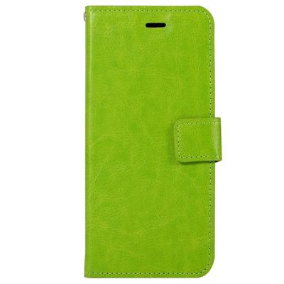Voor iPhone X Crazy Horse textuur horizontaal flip lederen draagtas met houder & Card Slots & portemonnee & Foto Frame(Green)