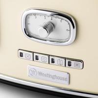 Westinghouse Retro Broodrooster - 4 Sleuven Broodrooster - Wit - thumbnail