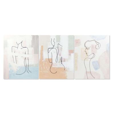 Canvas DKD Home Decor Pijnboom Canvas 80 x 3,7 x 100 cm