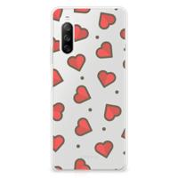 Sony Xperia 10 III | TPU bumper | Hearts - thumbnail