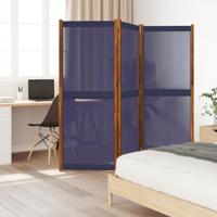 Kamerscherm met 3 panelen 210x180 cm donkerblauw - thumbnail