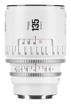 7Artisans INFINTE 135mm T2.1 Full-Frame Wit - PL-mount