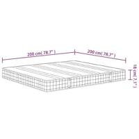 Binnenveringmatras middelhard 200x200 cm - thumbnail