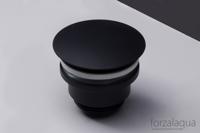 Afvoerplug chroom 5/4'' altijd open zwart - thumbnail