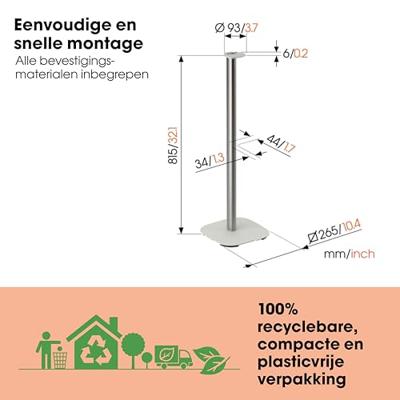 Vogels SFS 4113 VOOR SONOS ERA 100 Audio vloerstandaard Wit - thumbnail