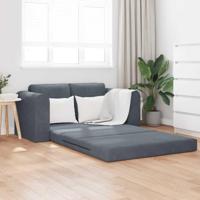 Vouwsofa Bed Donkergrijs 148 x 71 x 83 cm Fluweel - thumbnail