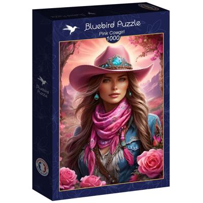 Pink Cowgirl Puzzel 1000 Stukjes