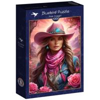 Pink Cowgirl Puzzel 1000 Stukjes - thumbnail