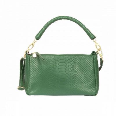 Kleine handtas dames - slangenprint groen - MŌSZ Coco S