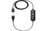 Jabra 260-09 Link 260 USB-adapter voor het aansluiten van bekabelde Jabra QD-tafeltelefoon headsets op PC softphones met geïntegreerde bedieningseenheid - thumbnail