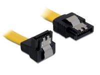Delock 82806 SATA 6 Gb/s Kabel recht naar beneden haaks 30cm geel - thumbnail