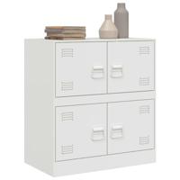 Dressoir 67x39x73 cm staal wit - thumbnail