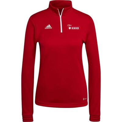 adidas Entrada 22 Trainingstrui 1/4-Zip Dames Rood Wit