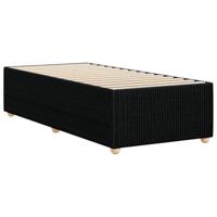 Bedframe zonder matras 80x200 cm stof zwart - thumbnail