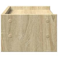 VidaXL Monitorstandaard 42x24x16 cm bewerkt hout sonoma eikenkleurig - thumbnail