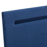 Bedframe met LED stof blauw 180x200 cm - thumbnail
