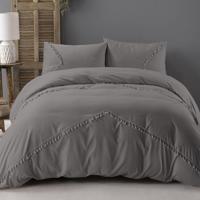 Zensation Fashion Lace - Antraciet Dekbedovertrek 1-persoons (140 x 200/220 cm + 1 kussensloop) - thumbnail