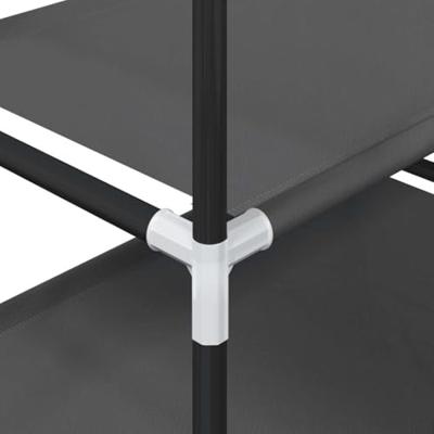 Schoenenrek 5-laags 44x28x94 cm nonwoven stof zwart Schoenenrek 5-laags 44x28x94 cm nonwoven stof zwart