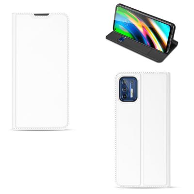 Motorola Moto G9 Plus | Book Cover | Wit met Pasjehouder