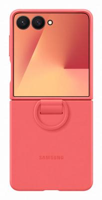 Samsung Silicone Ring Case für Galaxy Flip7 Case Samsung Galaxy Z Flip7 Rood