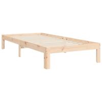 Bedframe met hoofdbord massief hout - thumbnail