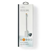 Nedis cctb64680al02 usb-adapter usb 3.2 gen 1 usb type-c™ male hdmi™ connector 0.20 m rond verguld gebreid / nylon zilver cover window box - thumbnail