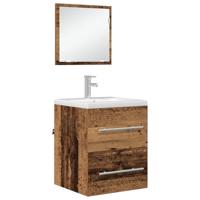 Badkamer Kast met lade Oude hout 41 x 38.5 x 48 cm Bewerkt hout - thumbnail