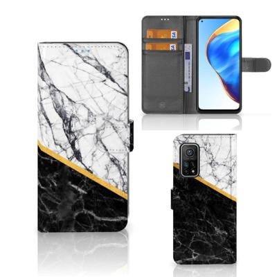 Xiaomi Mi 10T Pro | Mi 10T | Bookcase | Marmer Wit Zwart - Origineel Cadeau Man