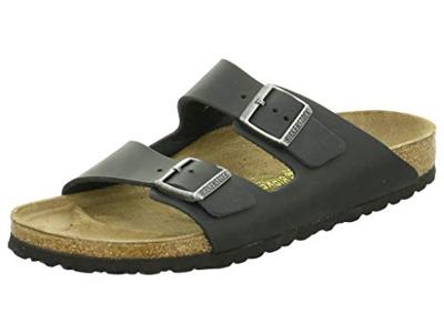 BIRKENSTOCK - Arizona slippers zwart Nubuck Unisex