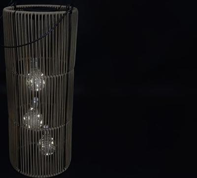 Decostar Hanglamp solar LED Fadime S 45 cm naturel