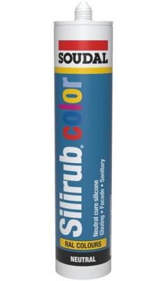 Soudal Silirub Color | Siliconenkit | Verkeersrood Ral 3020 | 300 ml - 114294