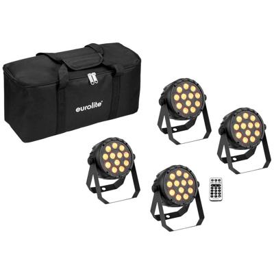 Eurolite Compact spotlight met 12 x 5W 4 in 1 QCL RGB/WW LED's & DMX gestuurd Eurolite Compact spotlight met 12 x 5W 4 in 1 QCL RGB/WW LED's & DMX gestuurd