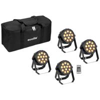 Eurolite Compact spotlight met 12 x 5W 4 in 1 QCL RGB/WW LED's & DMX gestuurd - thumbnail
