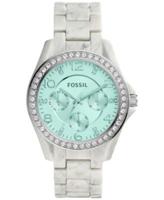 Horlogeband Fossil ES4015 Kunststof/Plastic Grijs 18mm - thumbnail