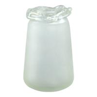 Kate White glass vase high round S - thumbnail