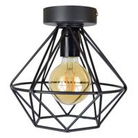 Urban Interiors plafondlamp 'Wire' Ø22cm, kleur Vintage Black - thumbnail