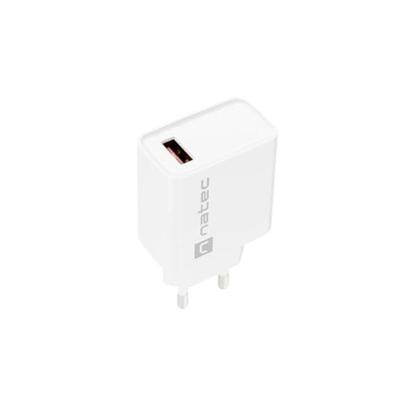 NATEC NETWERKLADER RIBERA USB-A 18W WIT