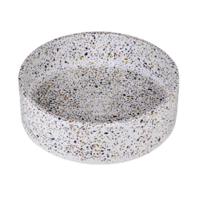 Waskom Ideavit Idea.Ora 39x39x12 cm Rond Terrazzo Wit - thumbnail