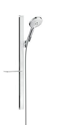Hansgrohe Raindance Select S doucheset 120 3jet met Unica'E glijstang 90 cm, wit/chroom Hansgrohe Raindance Select S doucheset 120 3jet met Unica'E glijstang 90 cm, wit/chroom