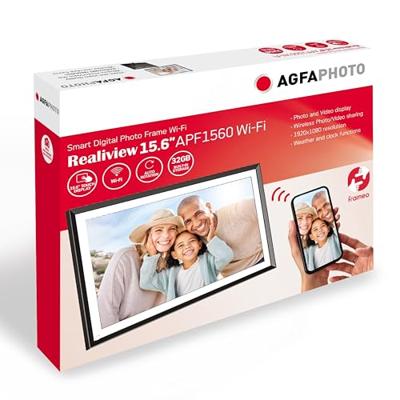 Agfaphoto Frameo Digitale WiFi fotolijst 15,6 inch, zwart