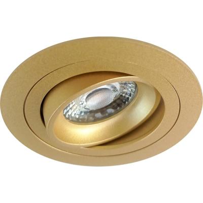 Kantelbare Gouden GU10 Inbouwspot - Aluminium Ø92mm Armatuur