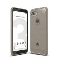 Geborsteld textuur Carbon Fiber schokbestendig TPU Case voor Google pixel 3 lite (grijs) - thumbnail