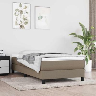 Pocketveringmatras voor kinderen 80x160 cm stof taupe