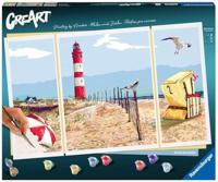 Ravensburger creart schilderen op nummer - beside the seaside - thumbnail